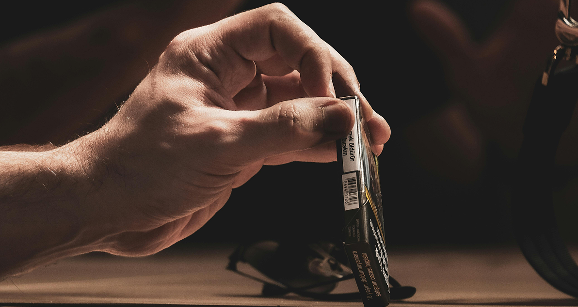 Close-up representing addiction recovery